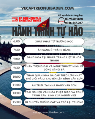 Lịch Trình Tham Quan Núi Bà Đen Đoàn Học Sinh Sinh Viên Trường Học